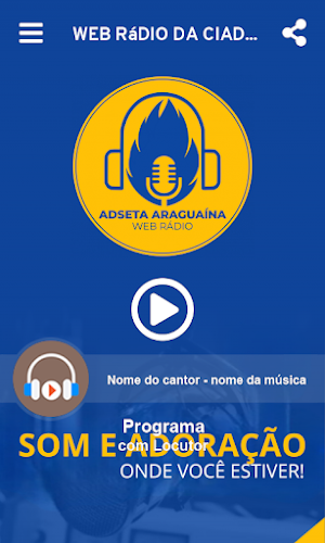 Web Rádio da CIADSETA Screenshot 1