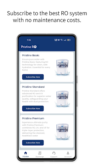 PristineRO - Water Purifier Screenshot 2