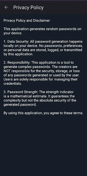 Password Helper Screenshot 1