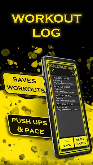 Push Ups Counter & Workout Log Screenshot 1