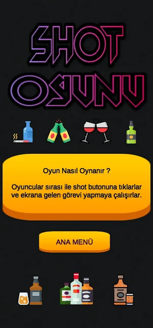 İçki Oyunu - Shot Oyunu Screenshot 1
