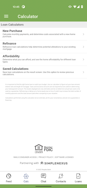 MyPeoplesBank Home Mortgage Screenshot 1