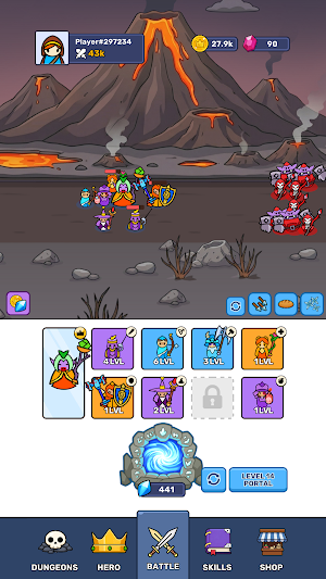 Portal of Heroes: Idle RPG Screenshot 1