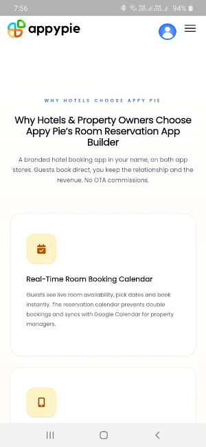 Room Reservation App Builder Screenshot 1