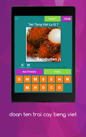 đoán tên trái cây tiếng việt Screenshot 0