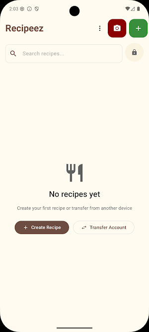 Recipeez Screenshot 0