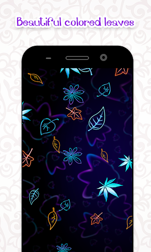 Neon Leaves Live Wallpaper Screenshot 2