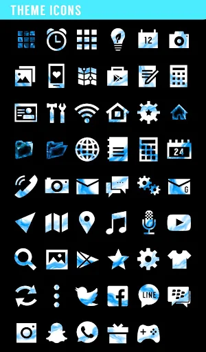 Blue Flame Skull Theme Screenshot 3