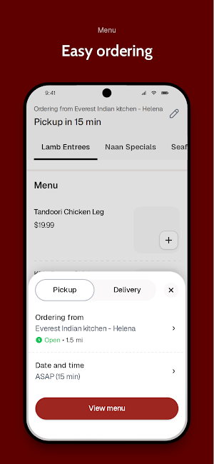 Everest Indian kitchen To Go Screenshot 2