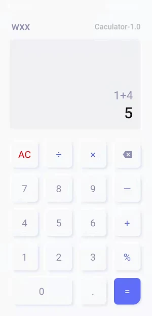 Minimalist calculator Screenshot 0