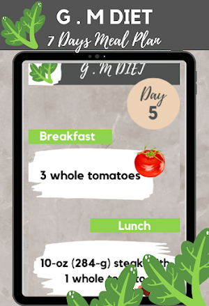 G. M DIET 7 DAYS MEAL PLAN Screenshot 3