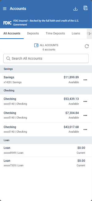 Triad Business Bank Treasury Screenshot 0