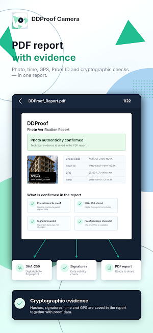 DDProof Camera Screenshot 2