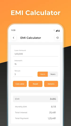 Loan EMI Calculator Loan Tools Screenshot 1