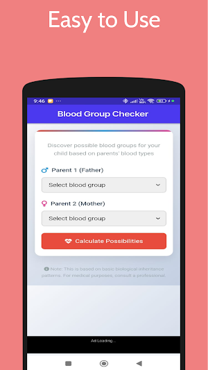 Blood Group Checker Screenshot 0