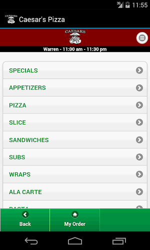 Caesar's Italian Restaurant Screenshot 0