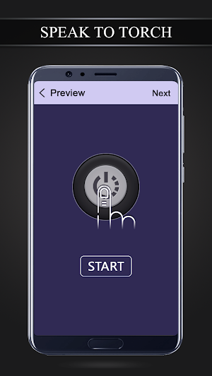 Speak to Torch Light - Clap to flash light Screenshot 1