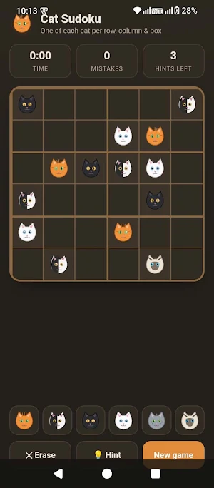 Cat Sudoku Screenshot 3