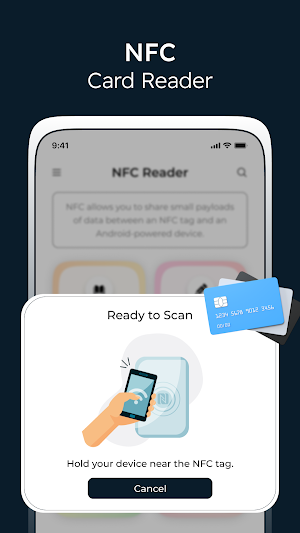 NFC Wallet : Card Reader Screenshot 1