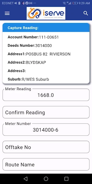 Iserve Readings Screenshot 2