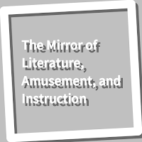 Book, The Mirror of Literature, Amusement, an...