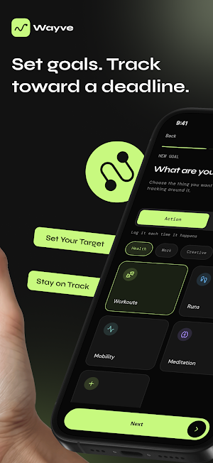 Wayve: Goal & Deadline Tracker Screenshot 2