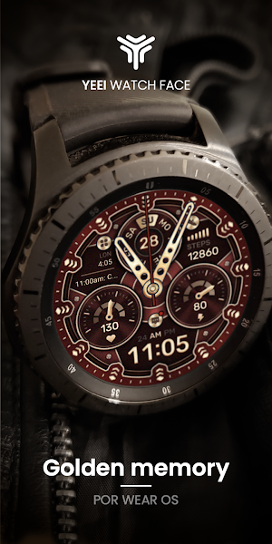 Golden memory Watch Face Screenshot 3