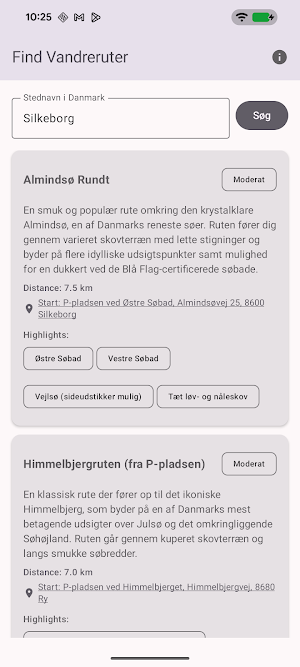 Vandreruter AI Screenshot 2