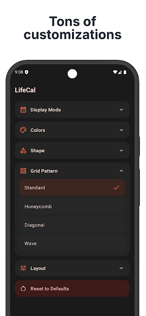 LifeCal - Live Wallpaper Screenshot 2