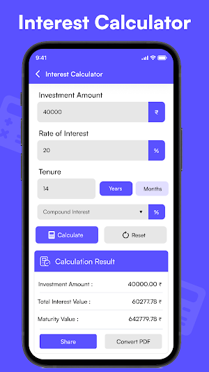Loan EMI Calculator Screenshot 2