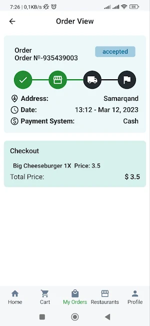 Food Order Screenshot 3