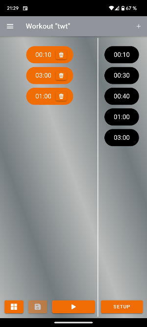 Tabata Workout Timer Screenshot 1