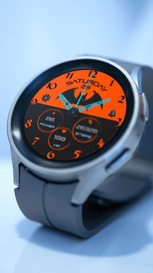 Pars Bat Analog Watch Face Screenshot 2