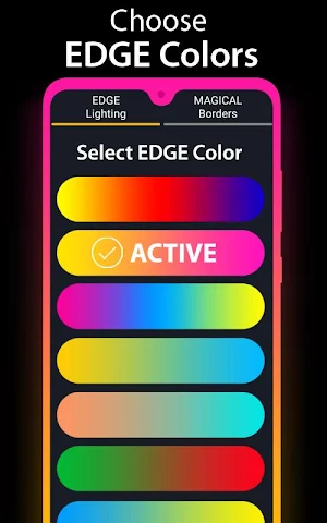 Edge Lighting - Borderlight Live Wallpaper Screenshot 1