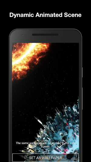 Real Galaxy Live Wallpaper Screenshot 1