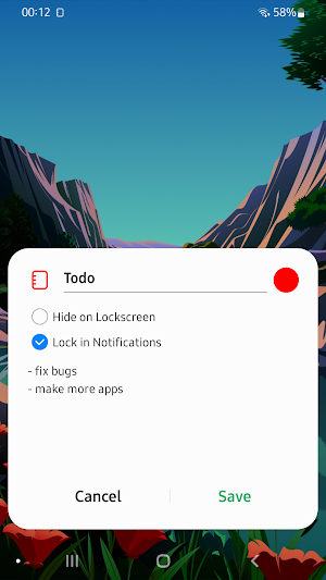 NotiNotes - Notification Notes Screenshot 0