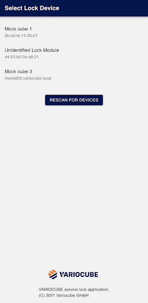 Variocube Service Lock Screenshot 0