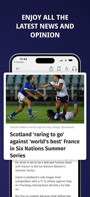 Scotland Rugby News Screenshot 1
