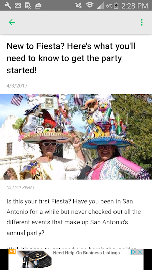 KENS 5 Fiesta Coverage Screenshot 2