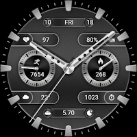 ZKin WatchFace Retro Deep Grey