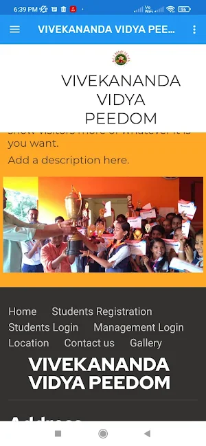 Vivekananda Vidya Peedom Screenshot 1