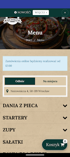 Kociołek Wrocław Screenshot 0