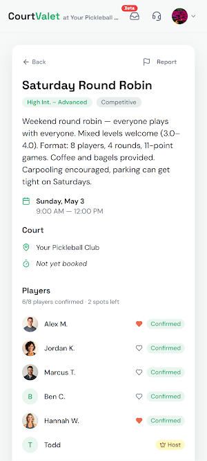 CourtValet Screenshot 1