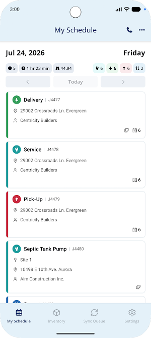ServiceCore Mobile Screenshot 1
