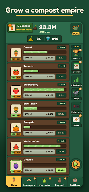 Garden Idle: Farming Tycoon Screenshot 0