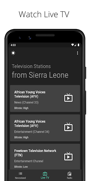 SaloneTube - News, TV & Radio from Sierra Leone Screenshot 2