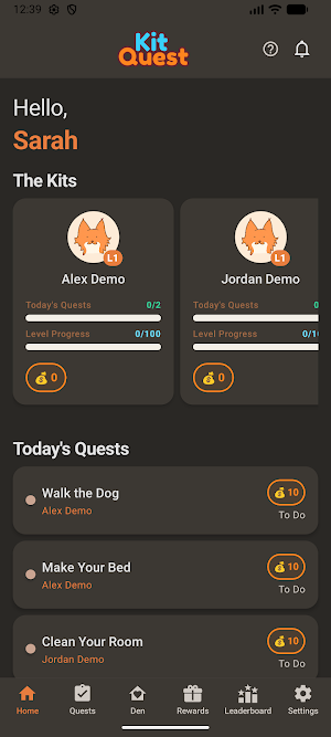 KitQuest: Family Chore App Screenshot 3