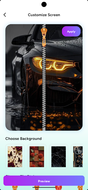 Zipper Lock Screen Screenshot 2