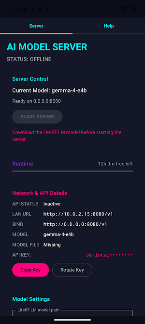 LLM Server - Local AI API Screenshot 0