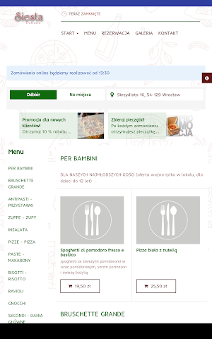 Siesta Trattoria Screenshot 2